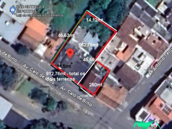 TERRENO VENDA –  AV. CAIO DE BRITO