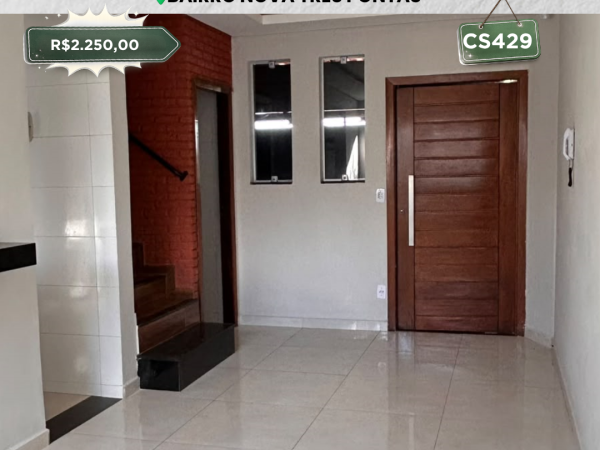 💫ALUGA-SE CASA – BAIRRO NOVA TRÊS PONTAS